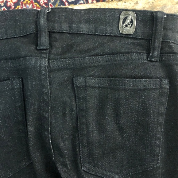 $228 RALPH LAUREN BLUE LABEL Black Skinny Jeans 25 - Picture 14 of 15